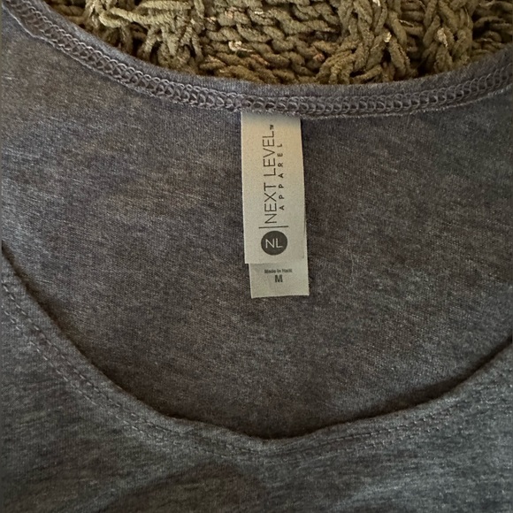 Next Level Apparel crop top Size Medium Gray Death Valley California - Picture 4 of 10